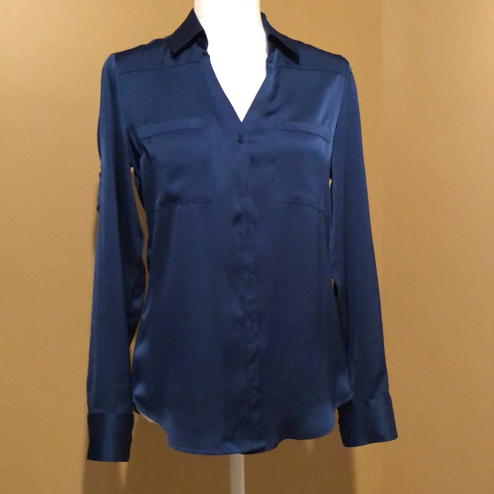 Express slim fit portofino dress shirt.